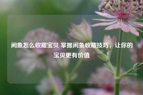 闲鱼怎么收藏宝贝 掌握闲鱼收藏技巧，让你的宝贝更有价值