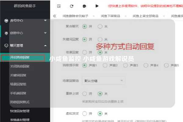 小咸鱼监控 小咸鱼游戏解说员
